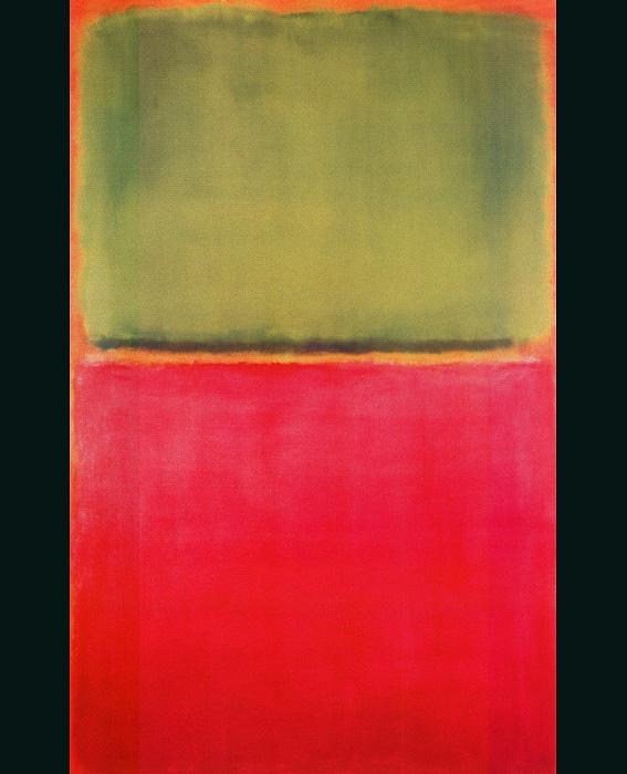 Mark Rothko Untitled (Green, Red, on Orange)